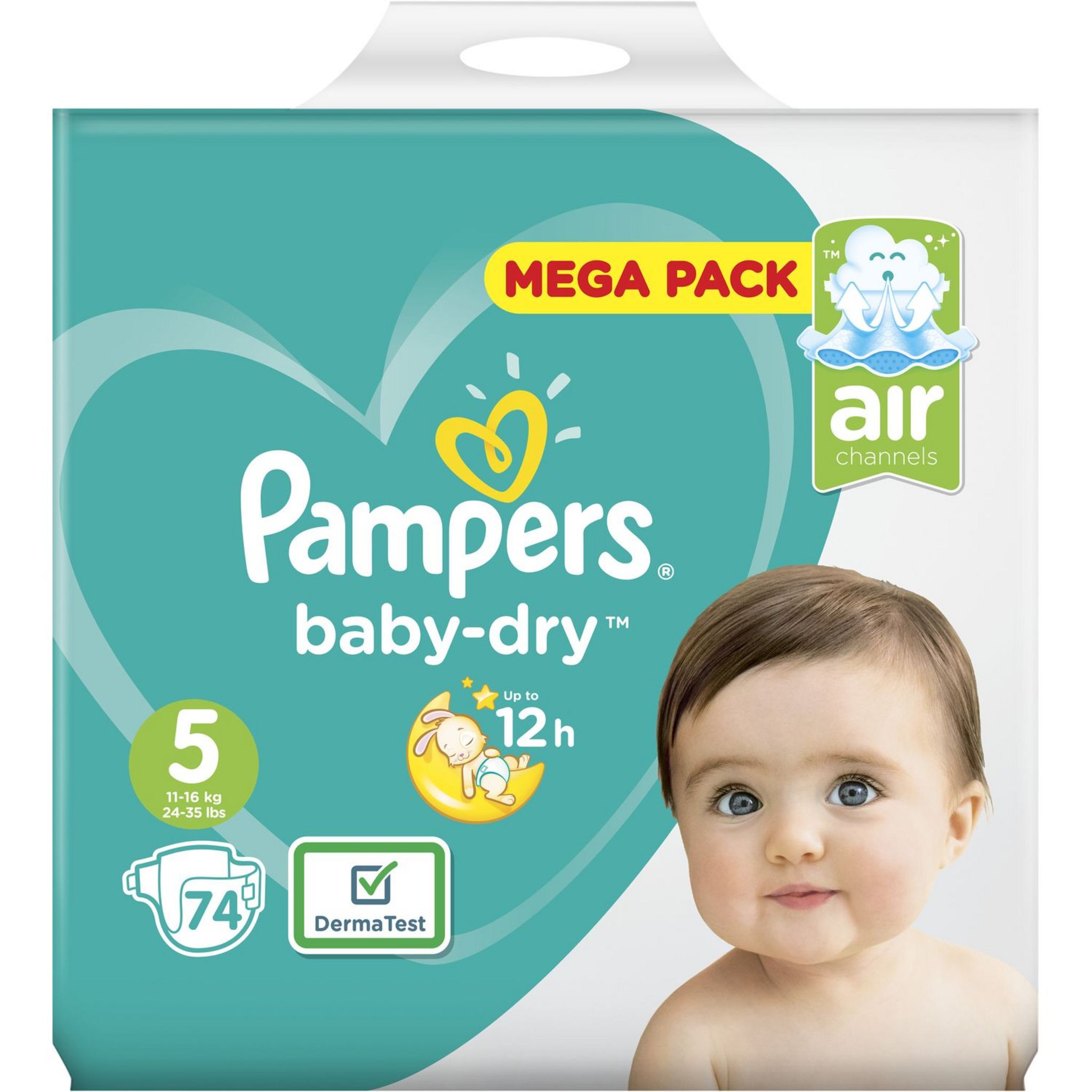 Pampers Baby Dry taille 5+