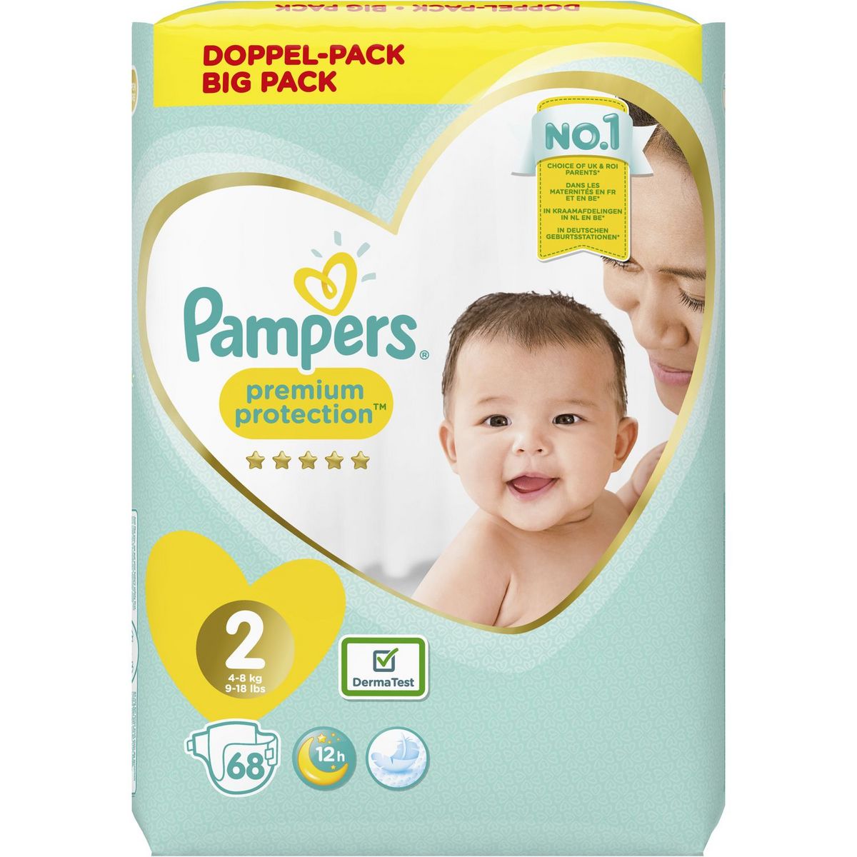 PAMPERS Premium Protection Couches taille 2 (4- 8 kg)