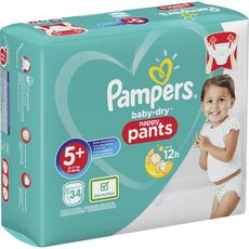 PAMPERS Baby-dry pants couches-culottes taille 5+ (12-17kg) 34 couches