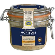 MONTFORT Foie gras de canard entier du sud-ouest IGP champagne poivre 160g