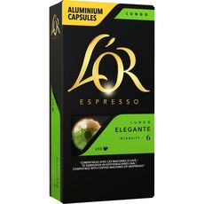 L'OR Capsules de café lungo elegante compatibles Nespresso 10 capsules 52g