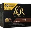 L'OR Capsules de café forza intensité 9 compatibles Nespresso maxi pack 40 capsules 208g