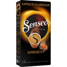 SENSEO Capsules de café espresso n°7 compatibles Nespresso 10 capsules 52g
