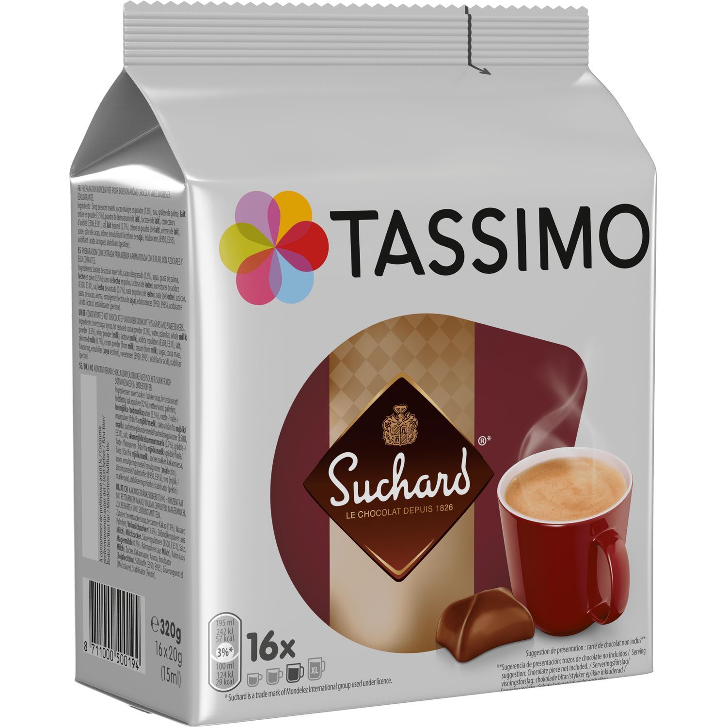 SACHETS DE SUCHARD – DOSETTE CHOCOLAT CHAUD