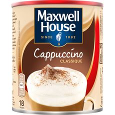 MAXWELL HOUSE Café soluble cappuccino classique 280g