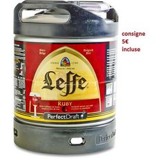 LEFFE Leffe ruby fût de bière aromatisé 5° -6l pas cher 