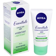 NIVEA Nivea Essentials soin de jour hydratant matifiant FPS15 peaux mixtes 50ml 50ml