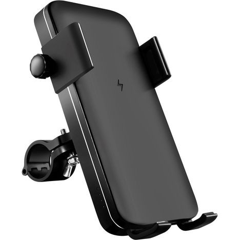 TX Support téléphone + batterie induction smartphone + Lampe avec fixation  pour vélo pas cher 