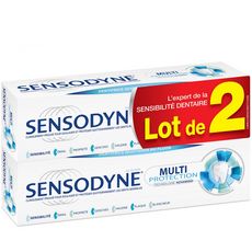 SENSODYNE Sensodyne Dentifrice multi protection 2x75ml 2x75ml