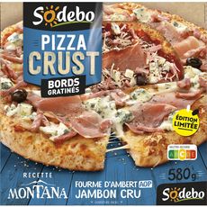 SODEBO Pizza crust montana au jambon cru et fourme d'ambert AOP 580g
