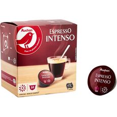 AUCHAN Capsules de café espresso intenso compatibles Dolce Gusto 10 capsules 70g