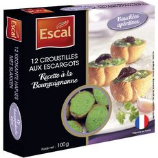 ESCAL Escal Croustilles aux escargots recette à la Bourguigonne 100g 12 pièces 100g