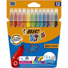 BIC Bic Feutres de coloriage pointe moyenne lavables x12 12 pièces