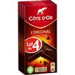 COTE D'OR Tablette de chocolat noir extra 4 tablettes 4x100g