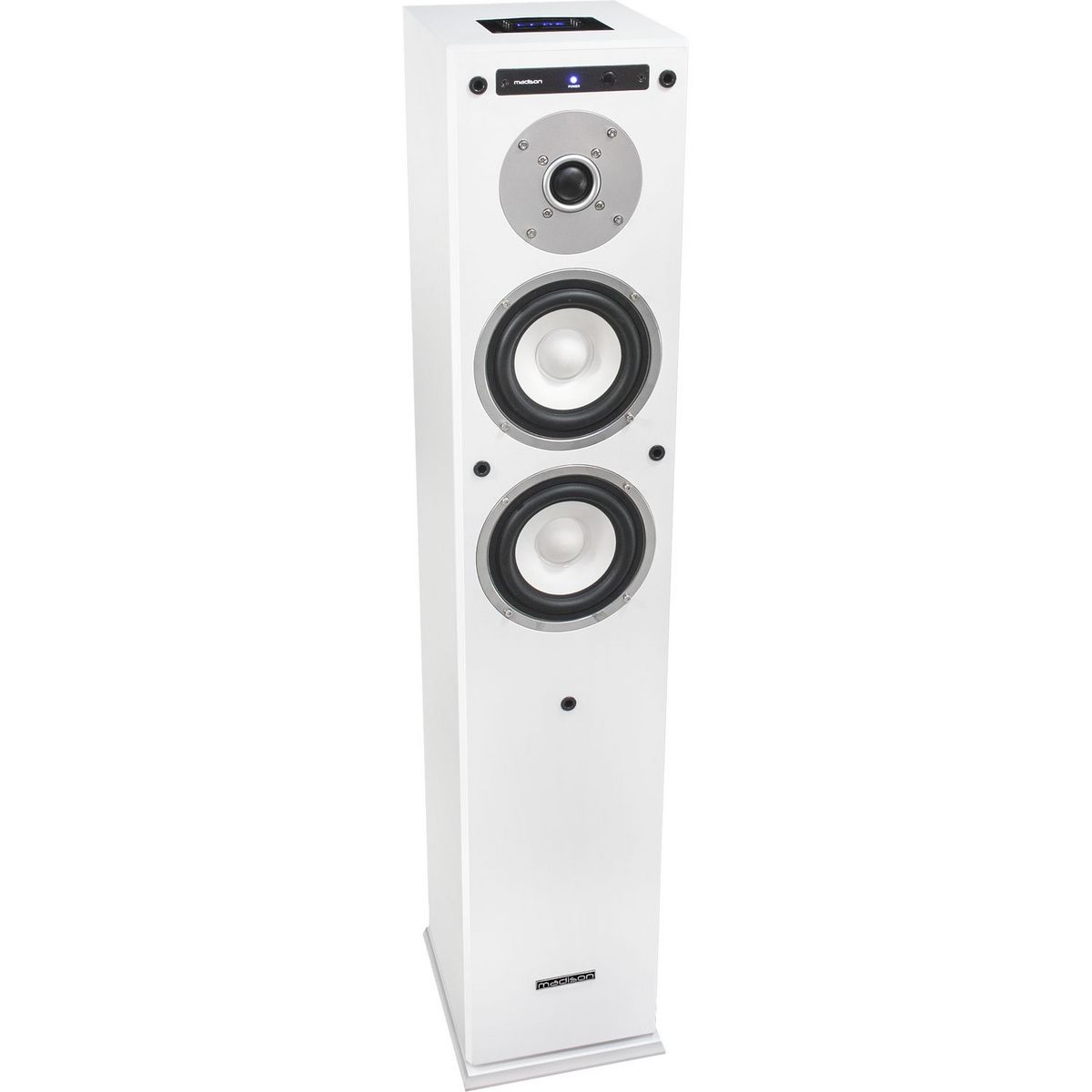 MADISON Tour de son MAD-CENTER120WH - USB/SD - Bluetooth - Blanc