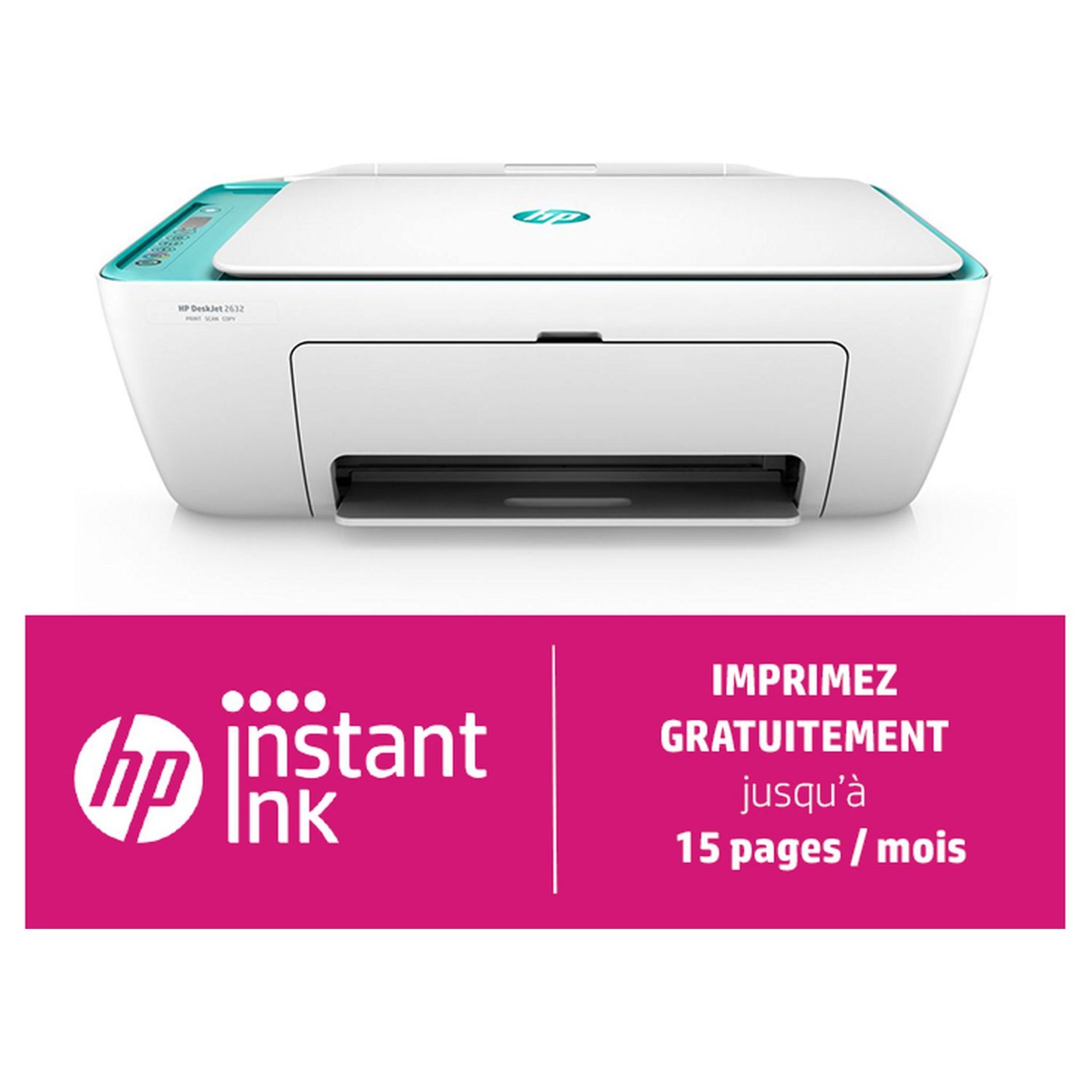 GTECH - Imprimante Jet d'encre HP DeskJet 2632