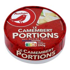 AUCHAN Camembert en portions  8 portions 240g