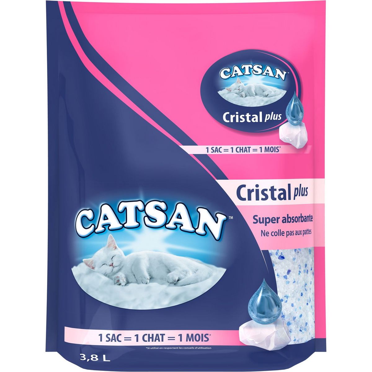 Catsan Catsan Cristal Plus Litiere Silice Sans Odeur 3 8l Pas Cher A Prix Auchan