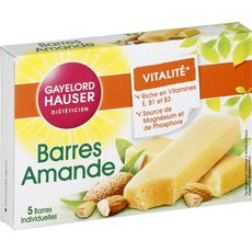 GAYELORD HAUSER Gayelord Hauser Barres amandes individuelles 125g 5x25g 125g