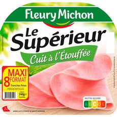 FLEURY MICHON Fleury Michon jambon supérieur sans nitrate 8t 240g