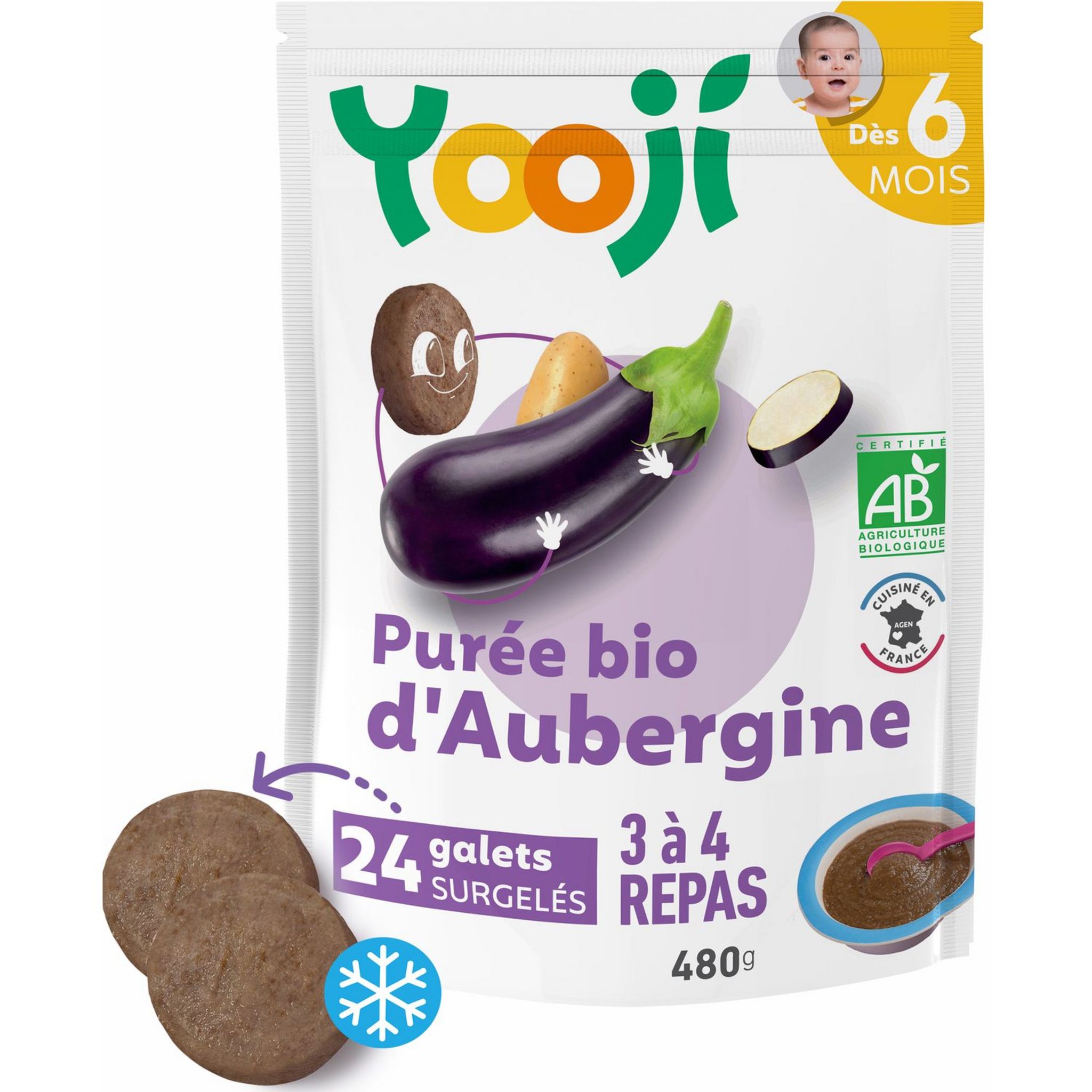 Purées lisses de légumes bio - YOOJI - Pour bébé de 4 à 6 mois - 2