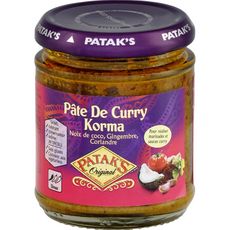 PATAK'S Patak's pâte curry korma 165g
