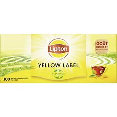 LIPTON Yellow Thé noir 100 sachets 200g
