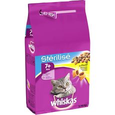 Whiskas Whiskas Croquette Chat Sterilise Au Poulet 7ans Et 1 750kg Pas Cher A Prix Auchan