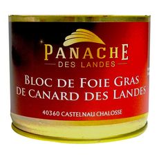 PANACHE DES LANDES Bloc de foie gras de canard des Landes IGP 180g