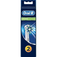 ORAL-B Recharge pour brosse à dents électrique cross action 2 brossettes
