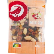 AUCHAN Auchan Mix zen : raisins secs, cranberries, amandes et physalis 200g 200g