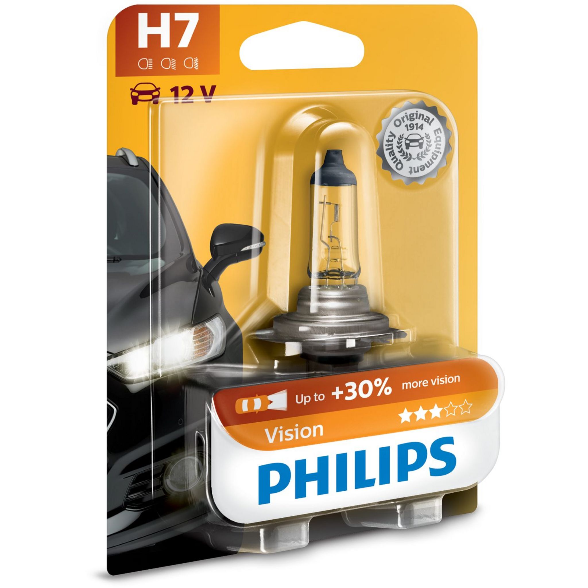 Promo Auchan ampoule auto h7 12v 55w avant chez Auchan