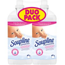 SOUPLINE Soupline Assouplissant concentré hypoallergénique amande 104 lavages 2x1,3l 104 lavages 2x1,3l