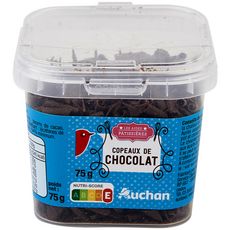 AUCHAN Copeaux de chocolat 75g