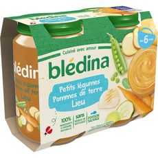 Bledina Petit Pot Legumes Verts Riz Saumon Des 6 Mois 2x0g Pas Cher A Prix Auchan