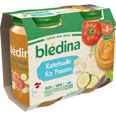 Bledina Petit Pot Ratatouille Riz Et Poisson Des 8 Mois 2x0g Pas Cher A Prix Auchan