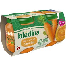 Bledina Mon 1er Petit Pot Carottes Des 4 Mois 2x130g Pas Cher A Prix Auchan