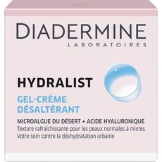 DIADERMINE Hydralist Gel crème désaltérant acide hyaluronique peaux normales à mixtes 50ml