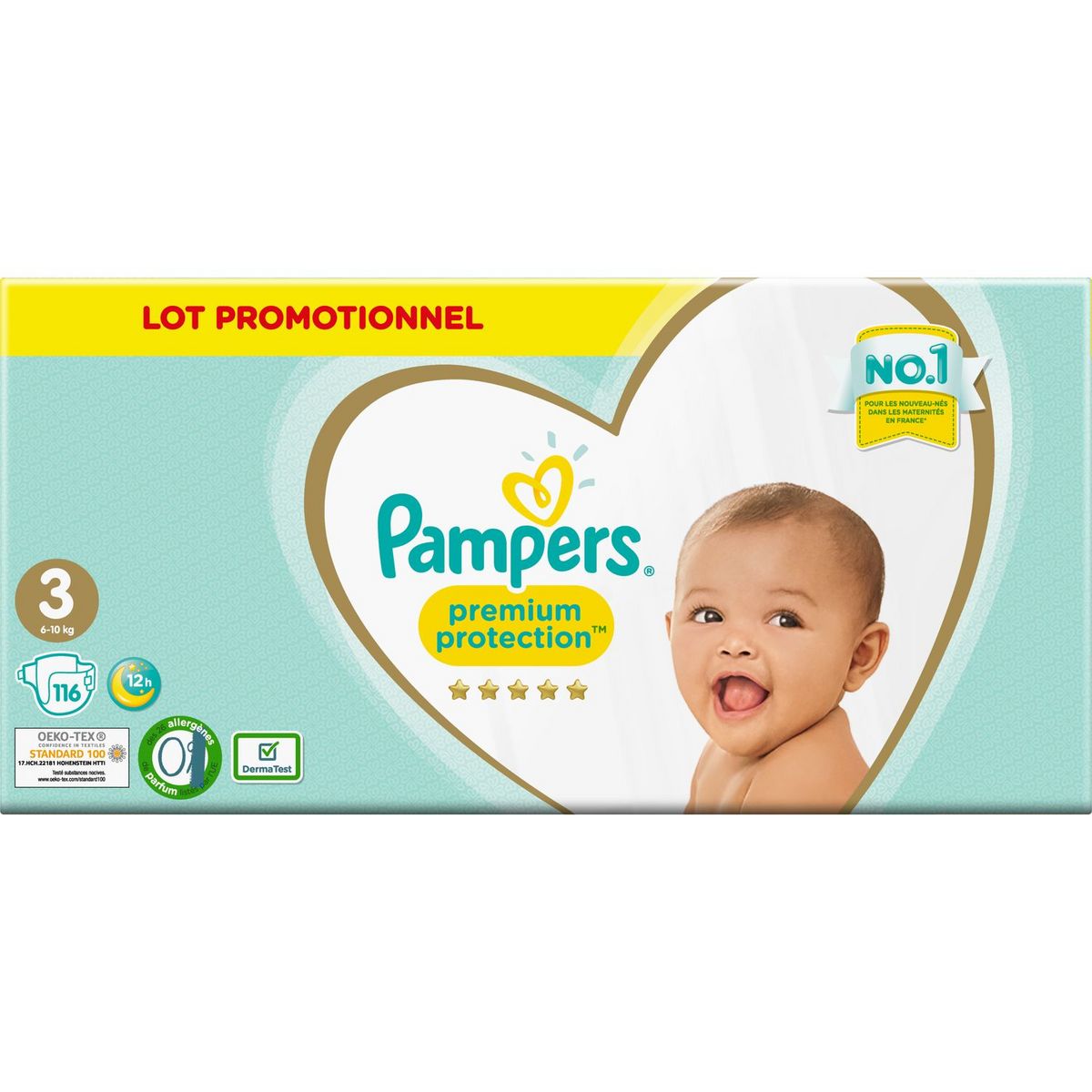 Promo Couches-Culottes Premium Protection PAMPERS Taille 6 x 81