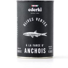 EDERKI Ederki olives farcies aux anchois boîte 130g