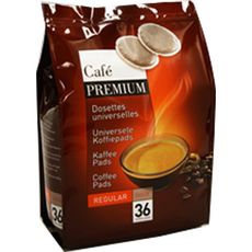CAFE PREMIUM Dosettes souples café doux 36 dosettes
