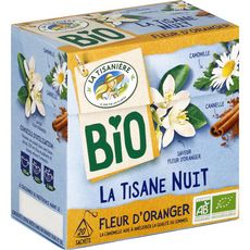 La Tisaniere Infusion Bio La Tisane Nuit Fleur D Oranger Sachets 30g Pas Cher A Prix Auchan