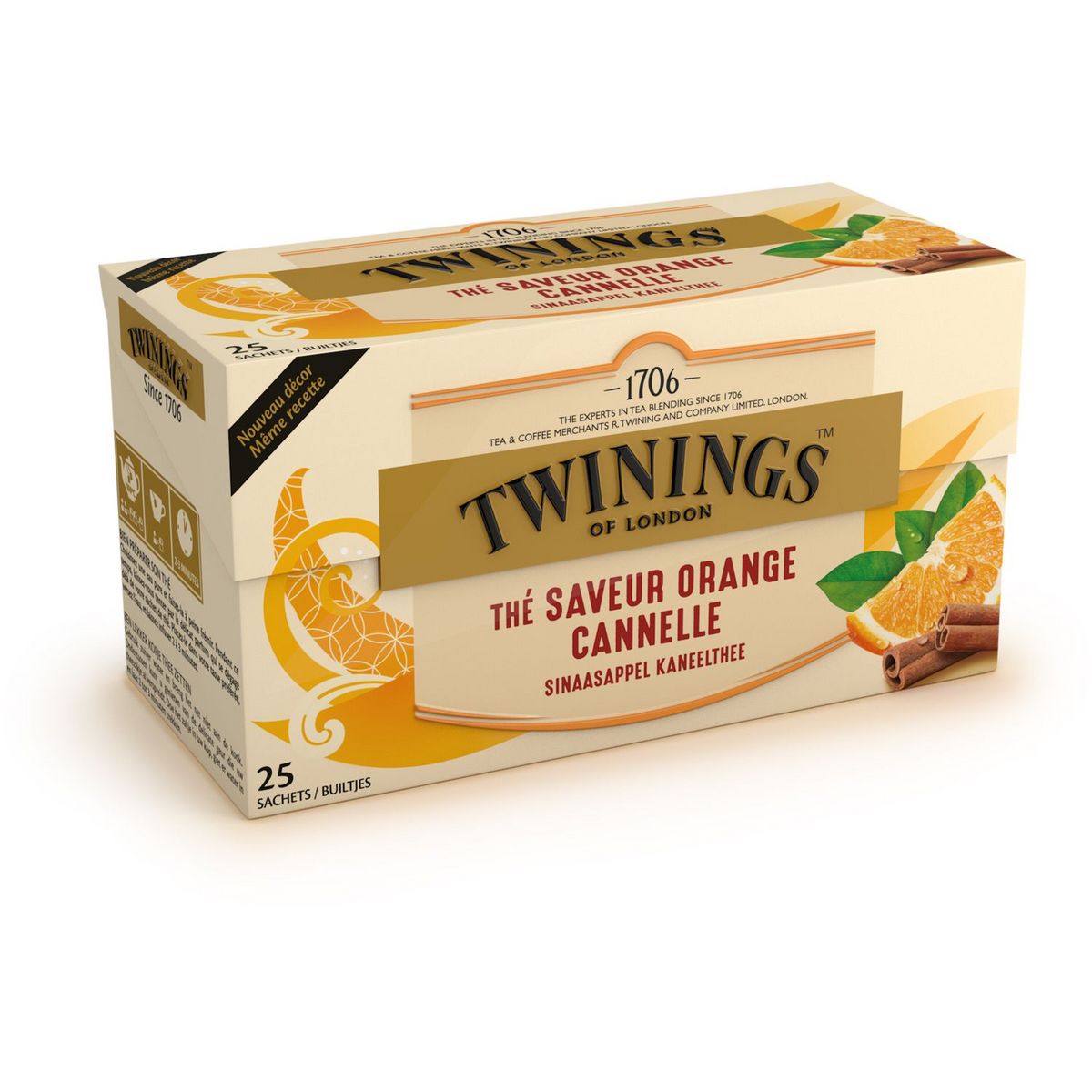 Thé noir vanille TWININGS : la boite de 25 sachets - 50 g à Prix Carrefour