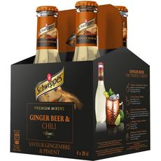 SCHWEPPES Boisson pour cocktail premium mixer ginger beer bouteille 4x20cl