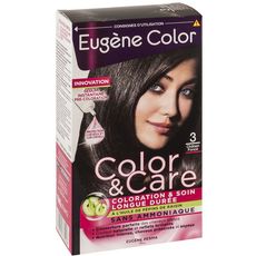 EUGENE COLOR Eugène Color Coloration soin sans ammoniaque 3 châtain foncé 3 produits 1 kit
