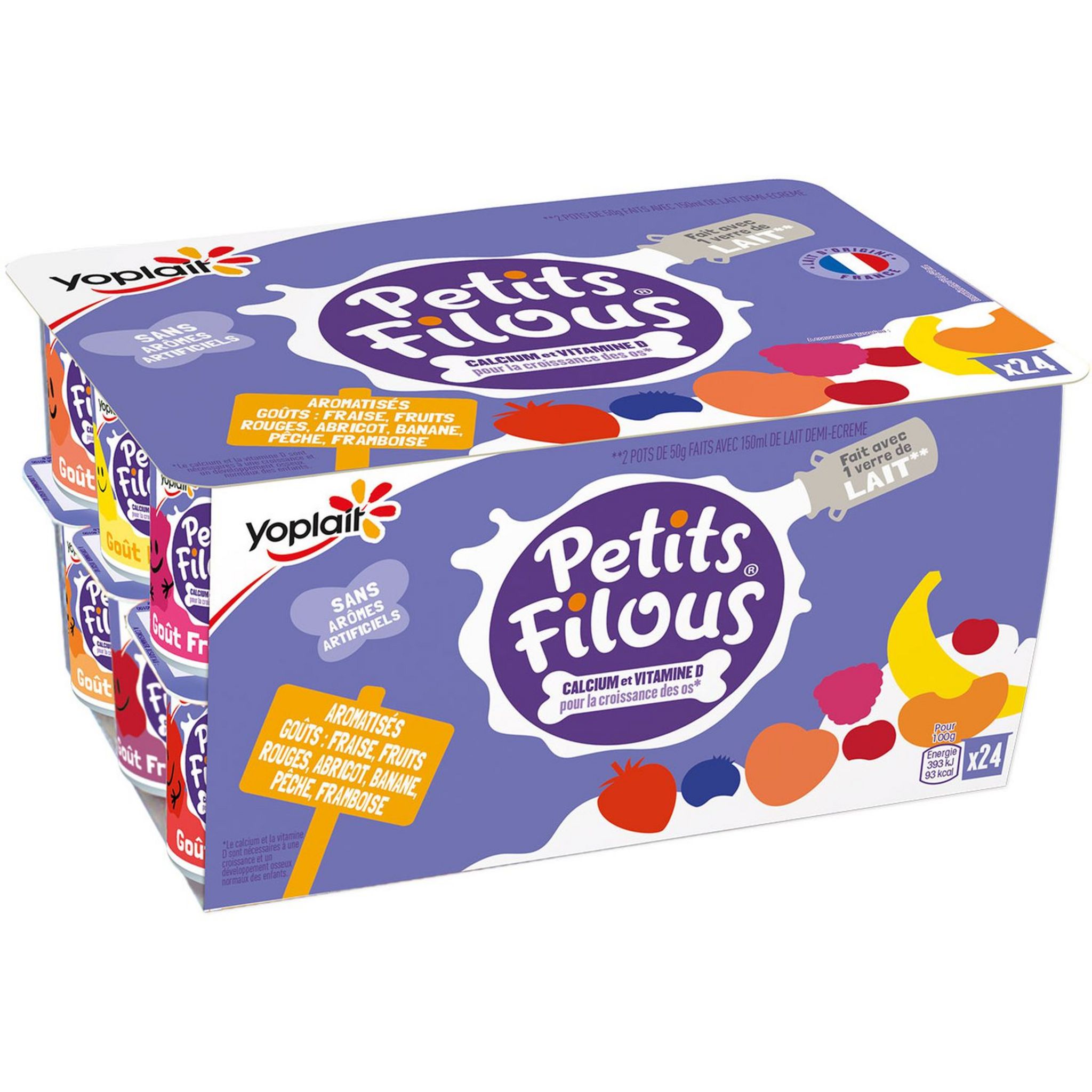 Calories et les Faits Nutritives pour Yoplait Petit Suisse 0%