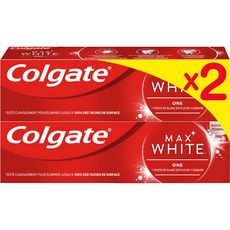 COLGATE Dentifrice Max White One 2x75ml