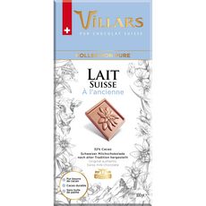 VILLARS Villars Tablette de chocolat au lait dégustation 100g 1 pièce 100g