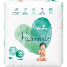 PAMPERS Harmonie couches taille 4 (6-10kg) 22 couches