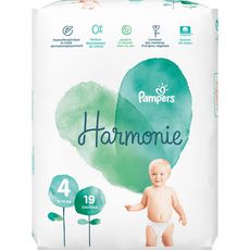 PAMPERS Harmonie couches taille 4 (9-14kg) 19 couches